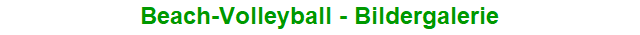 Beach-Volleyball - Bildergalerie